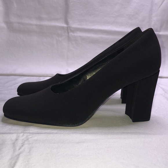NEW Sesto Meucci “Colette,” Brown (T.Moro) Fabric w/3.25” Heels/Pumps, W7.5 M
